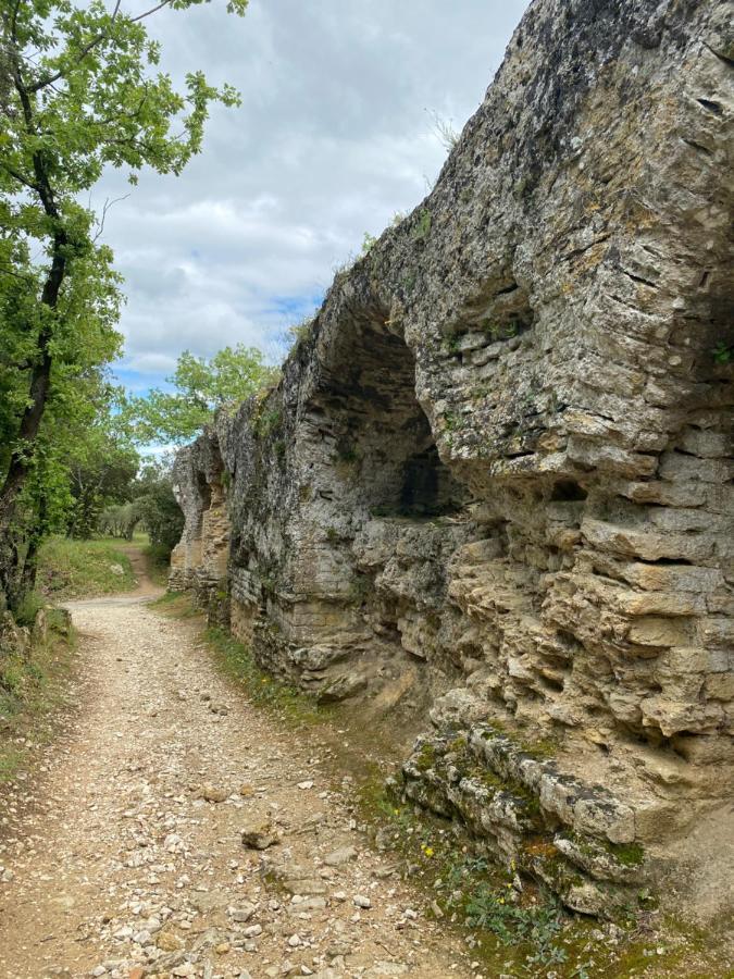 Studio Havre De Paix Au Pont Du Gard Piscine Et Jacuzzi Chez Valerie Payre Vers-Pont-du-Gard Exteriör bild